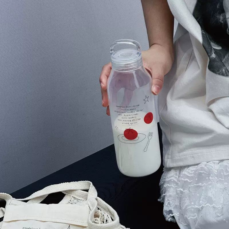 High Borosilicate Sealed Glass Milk Cup