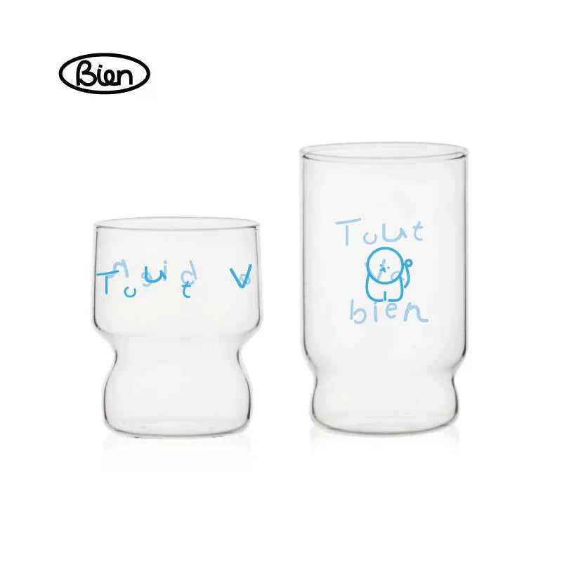 Simple Glass Milk Coffee Cup