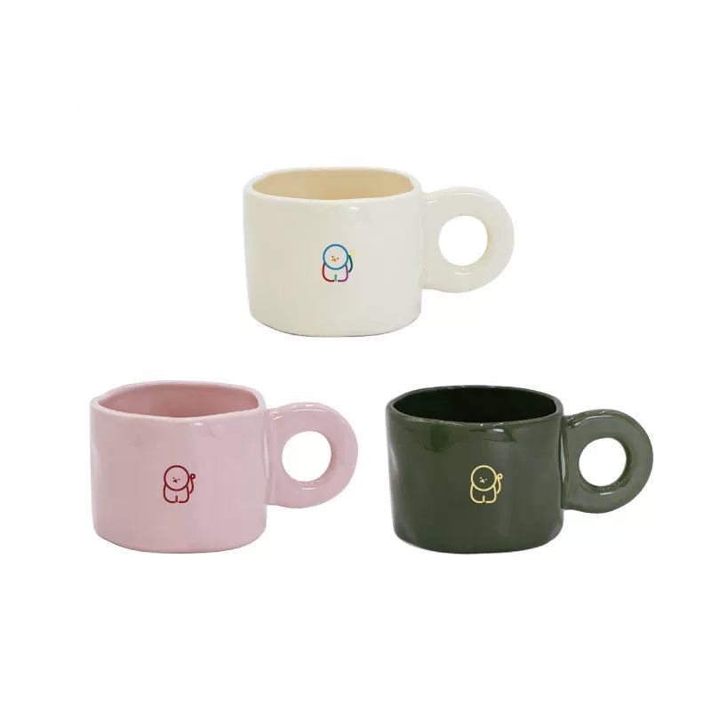 Hand-Pinched Irregular Ceramic Mug