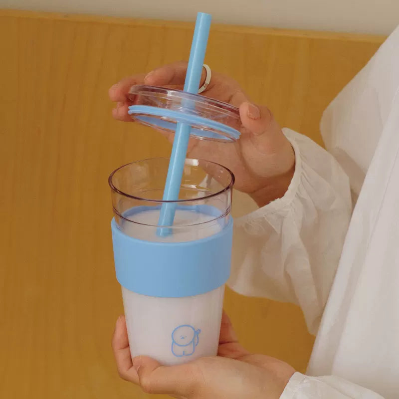Tritan Plastic Straw Water Cup