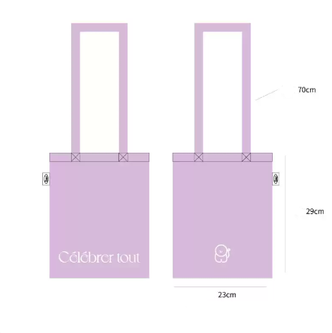 Long Strap Water-Resistant Slightly Wrinkled Fabric Bag